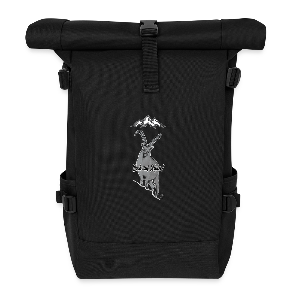 Roll Top Backpack - black