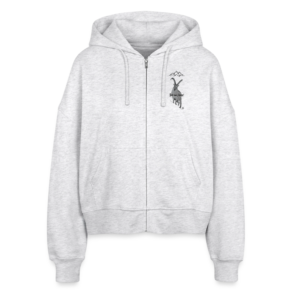 Stanley/Stella Boxy Women’s Organic Zip Hoodie Ida - heather white