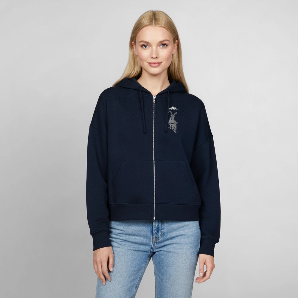 Stanley/Stella Boxy Women’s Organic Zip Hoodie Ida - navy
