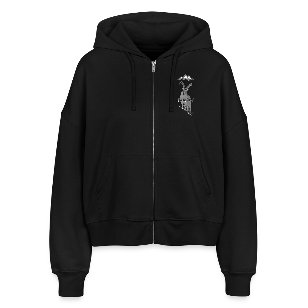 Stanley/Stella Boxy Women’s Organic Zip Hoodie Ida - black