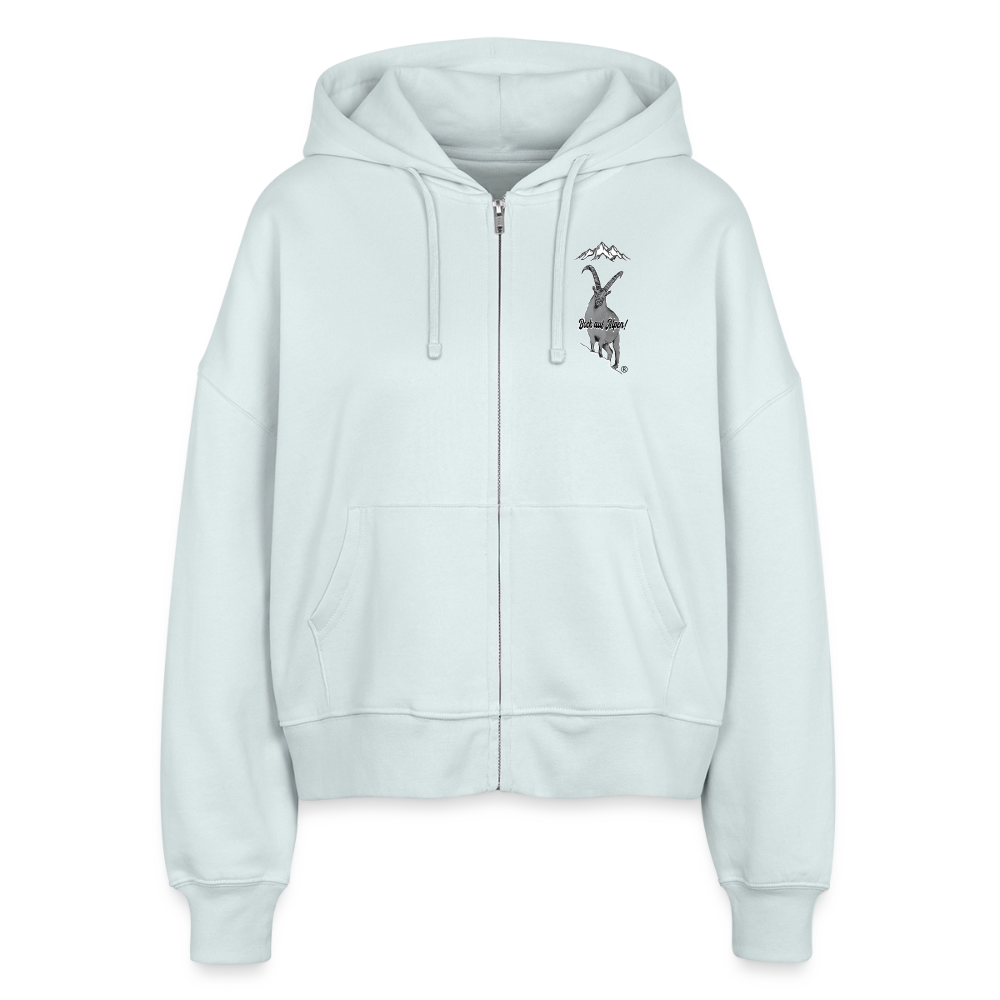 Stanley/Stella Boxy Women’s Organic Zip Hoodie Ida - blue ice