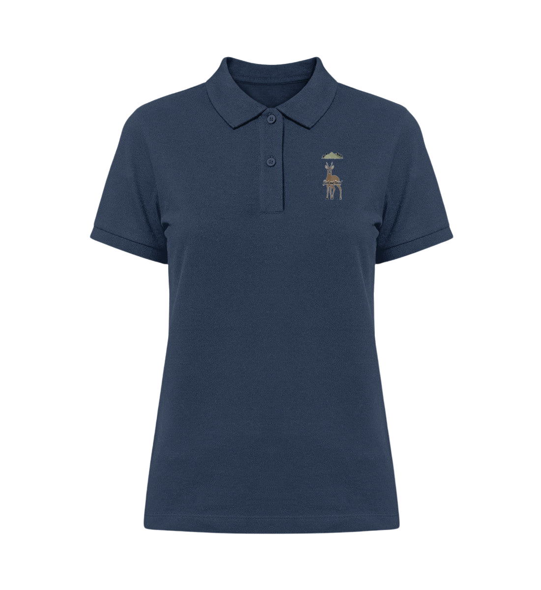 Damen Organic Polo-Shirt ST/ST, Harz-Logo vorn