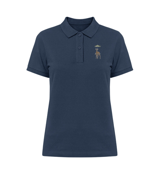 Damen Organic Polo-Shirt ST/ST, Harz-Logo vorn