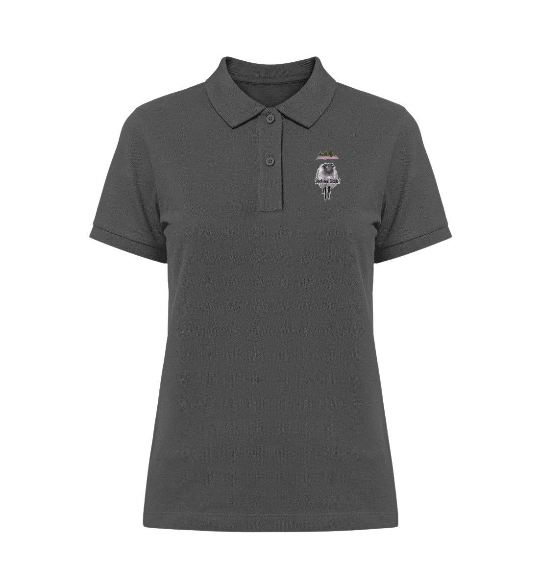 Heide klein und Rücken  - Damen Organic Polo-Shirt ST/ST